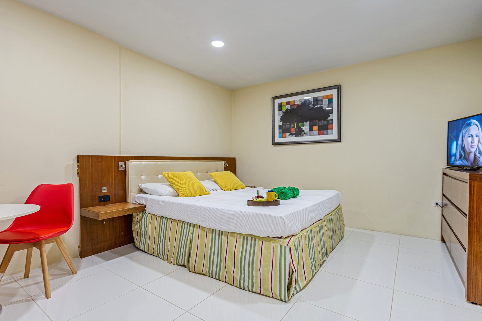 Apartment 5 · bedroom and smart TV
